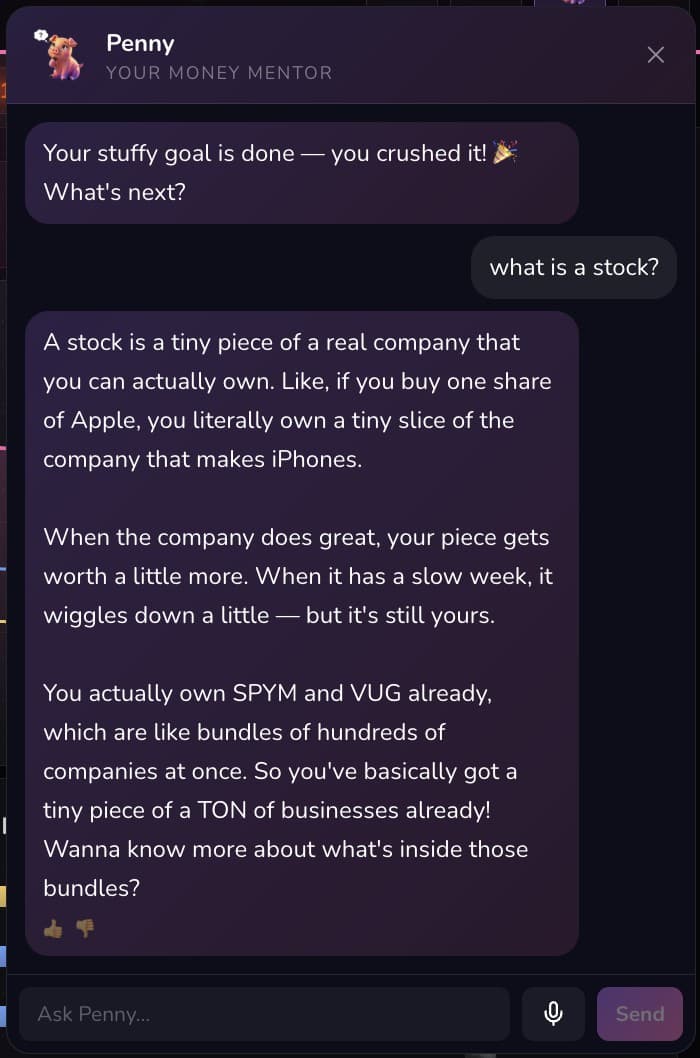 Ask Penny — the AI money mentor